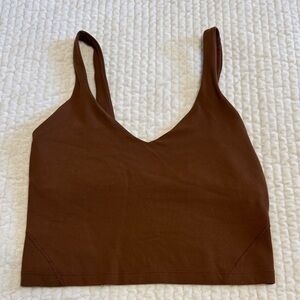 LULU ALIGN TANK ROASTED BROWN